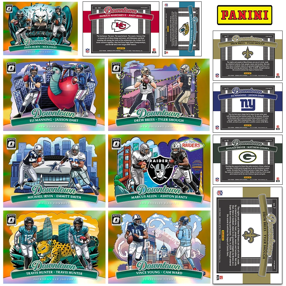 Rugby DIY 2025 Homemade Patrick Mahomes Marcus Allen Jaxson Dart Travis Hunter DOWNTOWN Collectible cards Laser holiday gifts