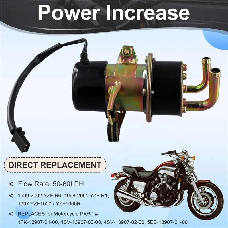 

AS57-Топливный насос для мотоцикла 4SV-13907-02-00 для V Max Vmax 1200, прямой 1985-2007 5EB-13907-01-00 1FK-13907-01-00