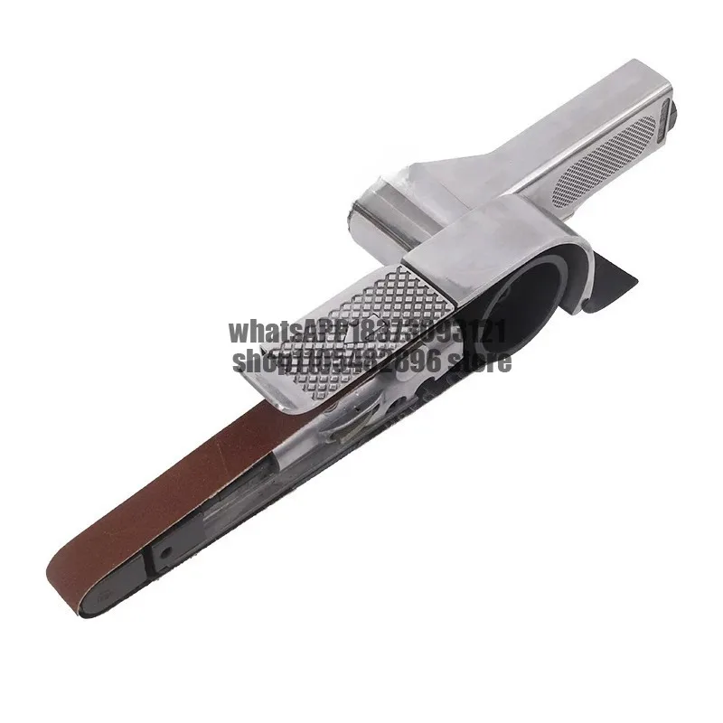 Pneumatic Belt Machine Small Handheld Sandpaper Machine Woodworking Metal Grinding and Polishing Ring Belt Machine