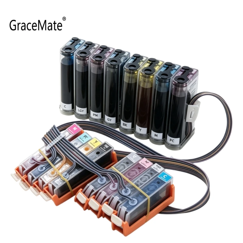 8 Color CISS Ink System Pro-100S 8-Colour Inkjet Printer pro 100 Continuous Ink Cartridge CLI-42 A3 Printer
