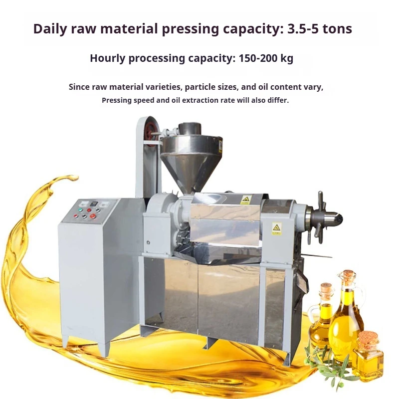Fully Automatic Temperature Control Combined Oil Press Rapeseed Peanut Walnut Tea Seed Electric Oil Press Efficient for Home Use