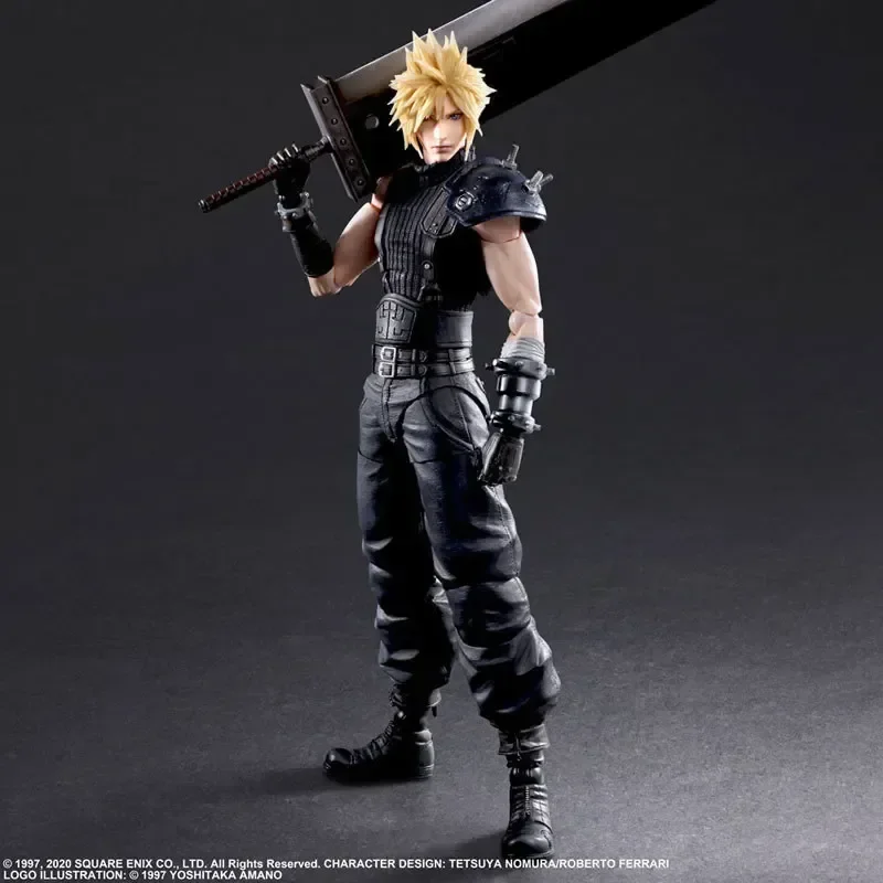 

Anime Play Arts Final Fantasy Vii Cloud Strife Edition 2 Pvc Action Figure Collection Model Toys Doll Christmas Gift 25cm