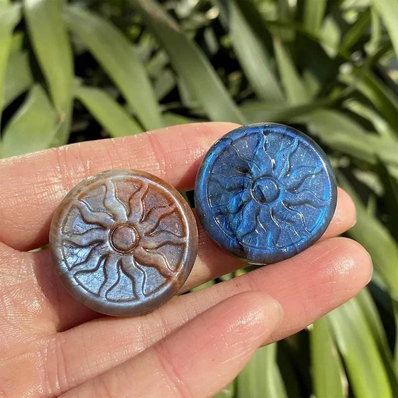Natural Moonstone sun: labradorite Apollo, Mineral Specimen, Crystal，Halloween &Christmas Day Gift