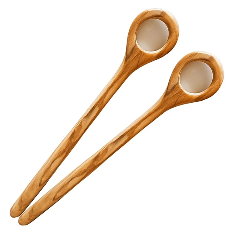 

Danish Dough Whisk - 2Pcs Olive Wooden Bread Whisk, Bread Making Tools For Mixing - Sourdough Whisk - Sourdough Stirrer