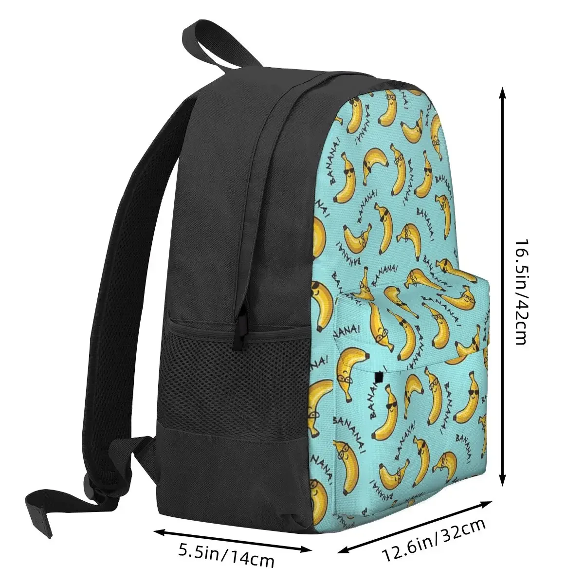 I Am A Cool Banana Pattern Backpacks Boys Girls Bookbag Students School Bags Cartoon Kids Rucksack Laptop Rucksack Shoulder Bag