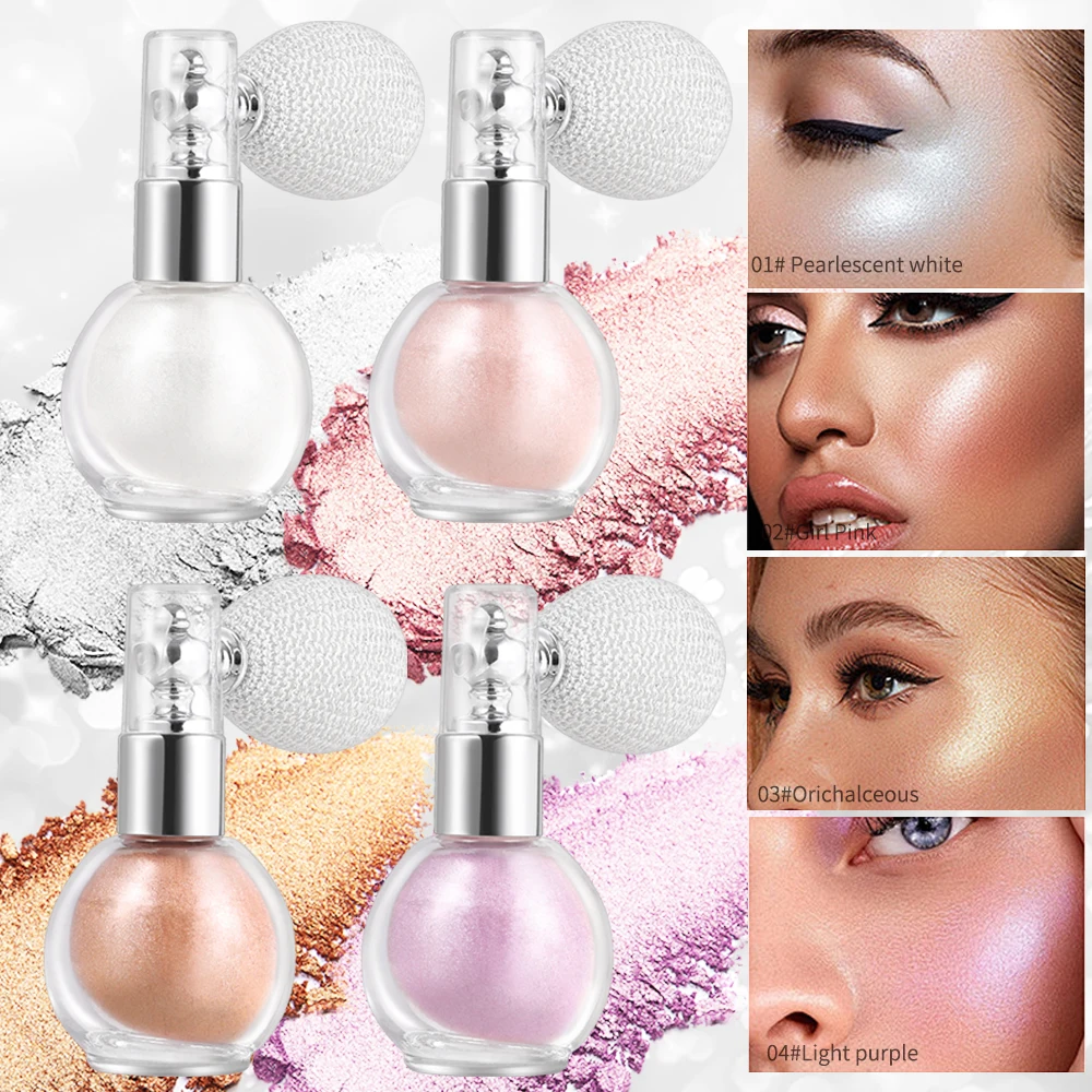 Flash Spray, Durable Waterproof and Sweat Resistant, Suitable for Face, Body and Neck, to Create a Shiny and Dazzling Makeup