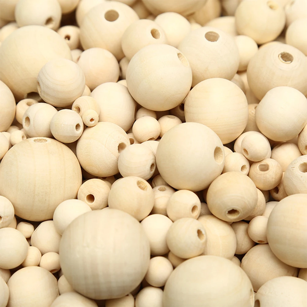 

Wooden Beads Round Balls for Crafts DIY Jewelry Smooth Surface Without Burrs Perfect for Bracelets Necklace Dream
