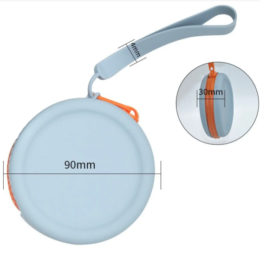 1 قطعة الاطفال الكبار سستة سيليكون مفتاح محافظ سماعة حقيبة صغيرة سيليكون تخزين حقيبة مفاتيح المرأة جولة سيليكون محفظة نسائية للعملات المعدنية حقيبة 2024 #6