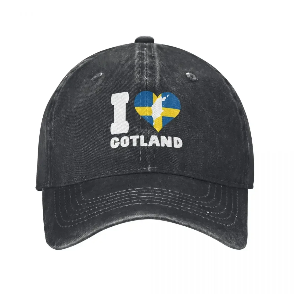

Sweden Island I LOVE GOTLAND Baseball Cap Hip Hop Uv Protection Solar Hat hard hat Gentleman Hat Hats For Men Women's