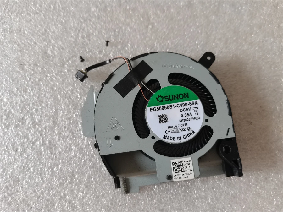 

Новый вентилятор охлаждения процессора для ноутбука Dell Latitude 14 5411 F3TXM 0F3TXM EG50060S1-C490-S9A DC5V 4PIN