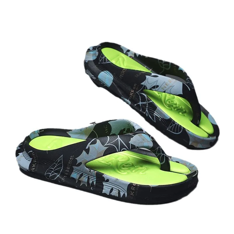 Chanclas antideslizantes para hombre, sandalias suaves de EVA para la playa, zapatos de exterior para el hogar, novedad de verano, 2024