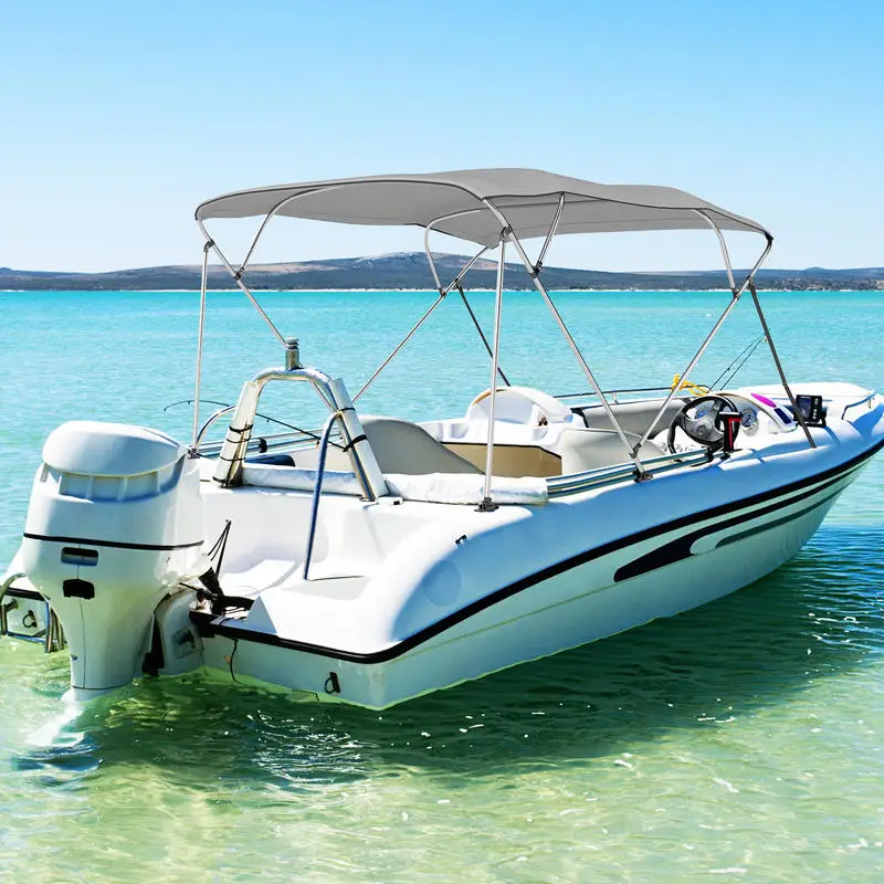 

3-Bow/4-Bow Boat Bimini Top Sun Shade Boat Canopy with Storage Boot-4-Bow