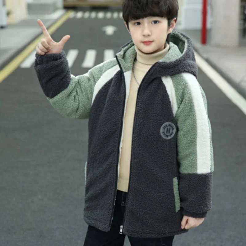 Boys Coat Overcoat Jacket Windbreak Outerwear 2024 Retro Winter Autumn Cotton Sport Teenagers Christmas Gift Children's Clothing