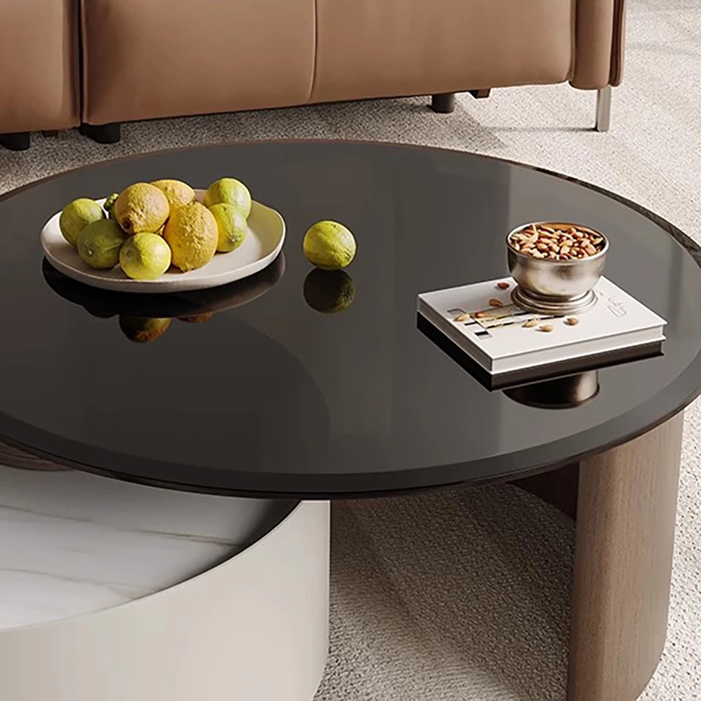 Simple Nordic Coffee Tables Luxury Round Glam Coffee Tables Minimalist Unique Stolik Designer Designer Meubles Salon Furniture