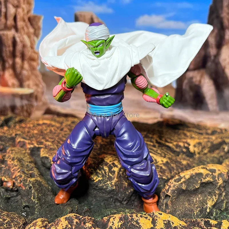 Handmade SHF 1/12 Scale Dragon Ball SON GOKU Handsome White Iron Wire Cloak Accessories for 6” Anime Action Figures Body Model