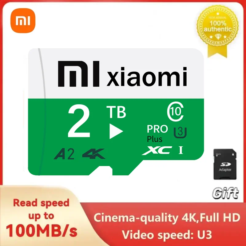 Xiaomi-tarjeta Micro SD Original para cámara Nintendo Switch, tarjeta de memoria de 2TB de alta velocidad, 1TB, 512GB, 256GB, clase TF, tarjeta SD