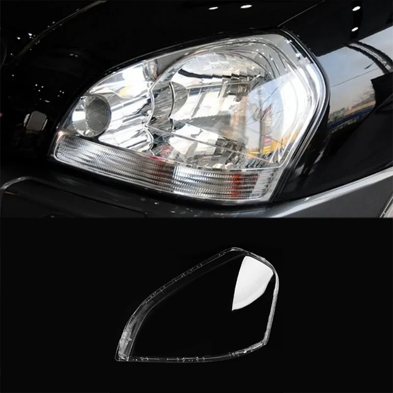 Headlight Lens Cover Lampshade Head Light Lamp Clear Lens Shell Cover For Hyundai Tucson 2005-2009 Spare Parts