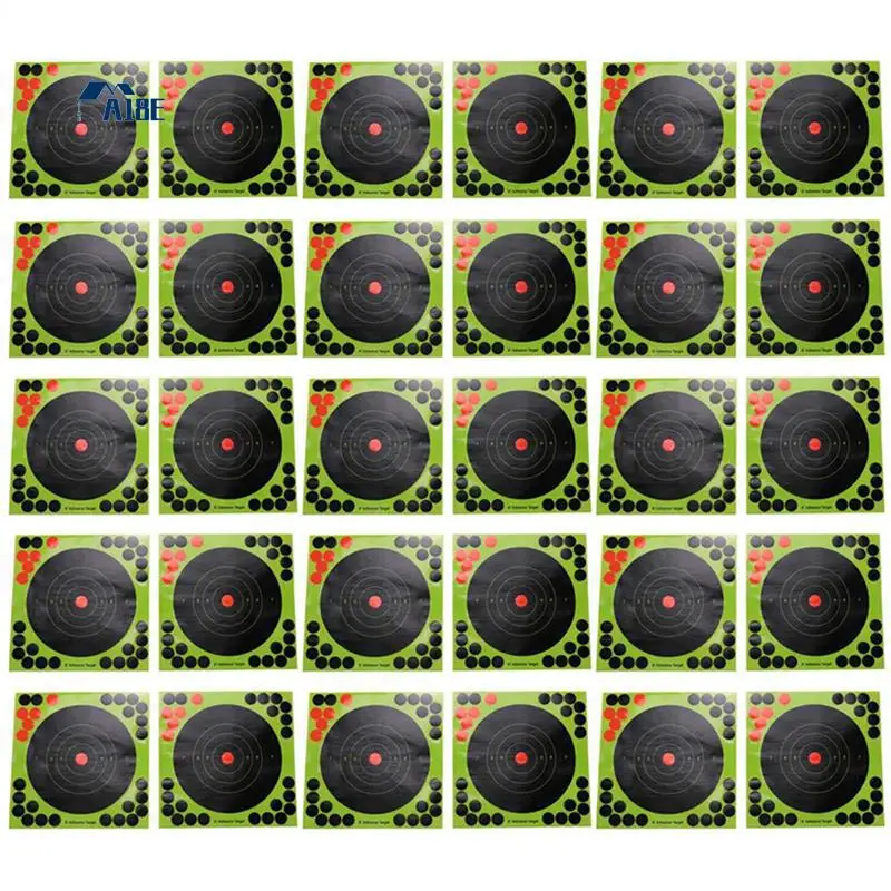 

A18E-150Pcs Hunting Targets 8X8 Inch Self Adhesive Paper Reactive Splatter Targets Stickers
