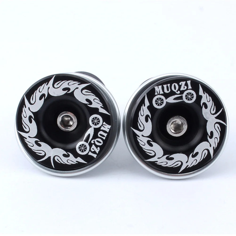 

Pair of Bicycle Handlebar Plugs Cnc Machined Aluminum Alloy End Caps for Road Mountain Bike Bar End Caps Wear Resistant