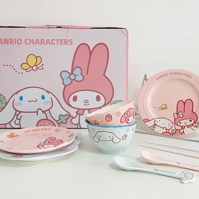 サンリオのかわいい食器 ボウル プレート スプーン 陶器ボウル 家庭用食器 ボウル プレート