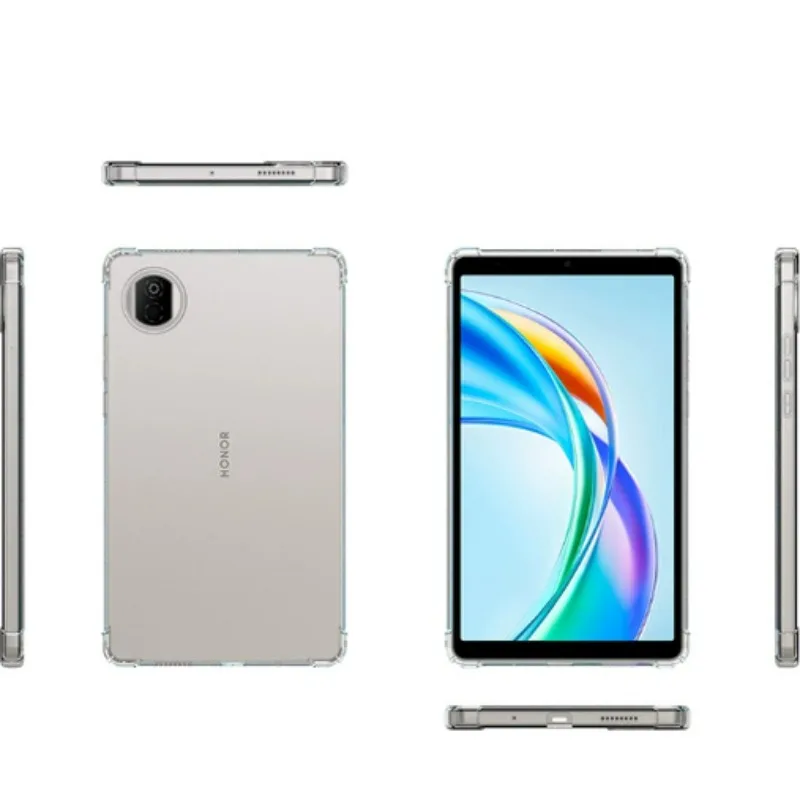 

For 2025 Huawei Honor Pad X7 8.7inch Transparent Air-bags Soft TPU Protection Shockproof Capa for HONOR Pad X7 case
