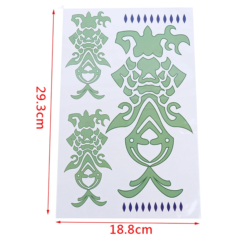 

Genshin Impact Anime Waterproof Tattoo Stickers - Cosplay Props & Party Accessories (Xiao Themed)