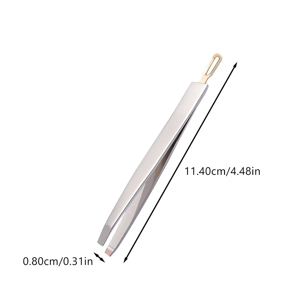 แหนบสแตนเลส 3 ชิ้น สำหรับถอนขนคิ้ว แบบพกพา อุปกรณ์ตกแต่งขนคิ้ว เครื่องมือเสริมความงามสำหรับร้านเสริมสวย