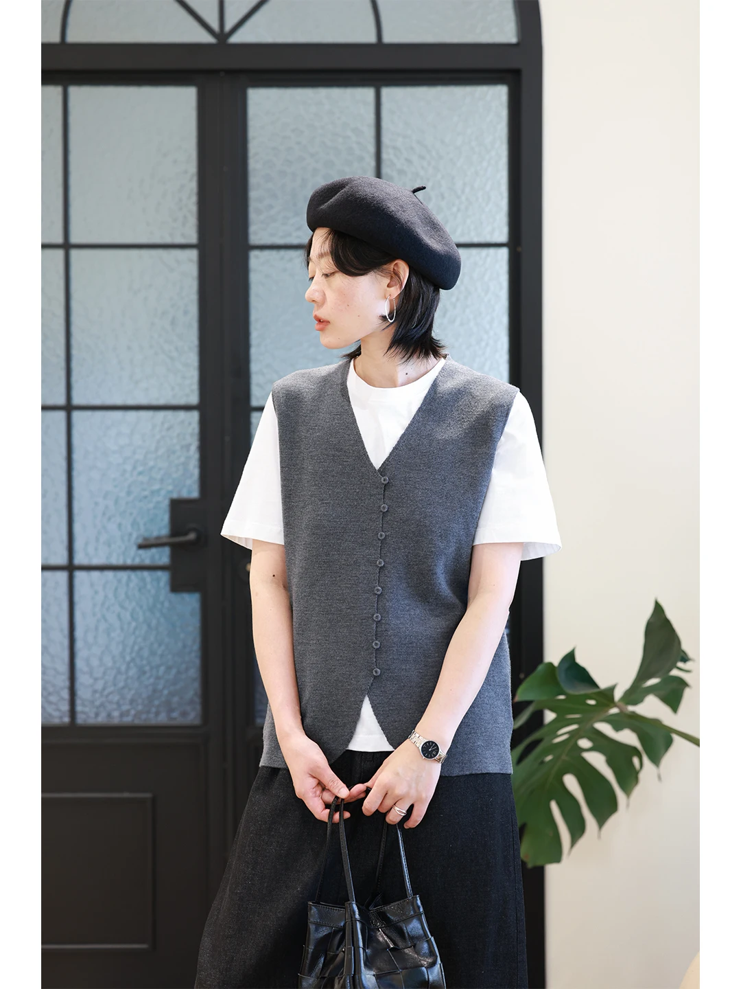 

Женский вязаный жилет Ele Slimming из 100% шерсти с V-образным вырезом, многослойный, для ранней осени, новый, мягкий, повседневный, для работы и отдыха