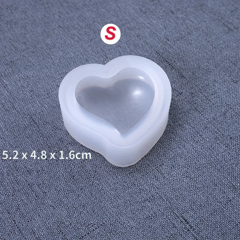 Molde de silicona con forma de corazón, 1 / 3 piezas