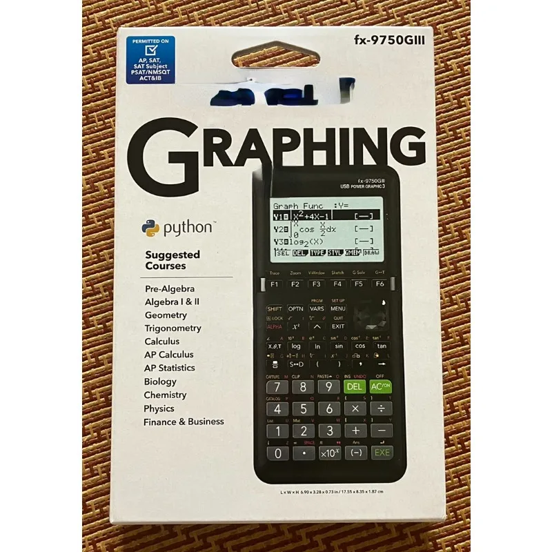 Calcolatrice grafica giii Fx-9750GIII/9860 Sat/AP Exam Python