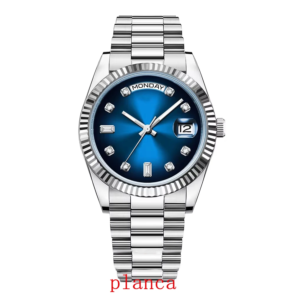 นาฬิกาข้อมืออัตโนมัติหรูหราขนาด 36 มม. สำหรับผู้ชาย ระดับธุรกิจ คุณภาพสูง กันน้ำ พร้อมฟังก์ชันเรืองแสงและแสดงปฏิทิน