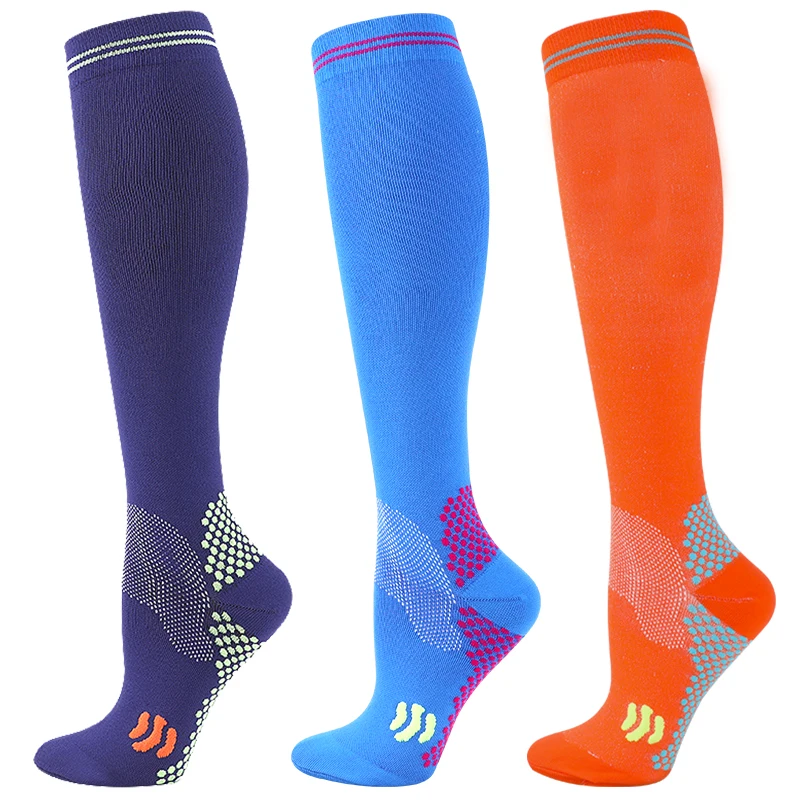 1/3 Pairs Dropship Kompression Socken Krampfadern 20-30 Mmhg Männer Frauen Socken Für Laufen Radfahren, fußball Fußball Strümpfe – Detail 20