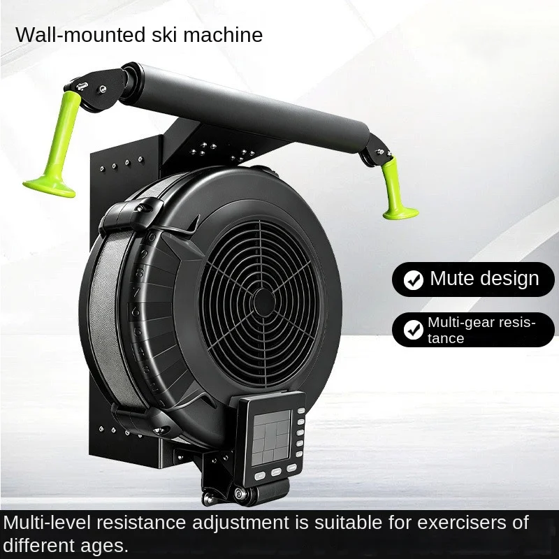 Wall mounted skiing machine home skiing silent indoor home fitness equipment simulated skiing machine rowing pulling equipment