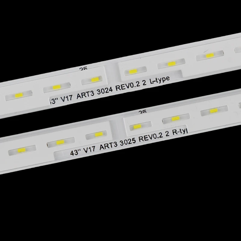 43 V17 ART3 3025 REV0.2 2 R-type L-type LED TV Backlight untuk 43 Inci LC430EGG FK M1 Strip