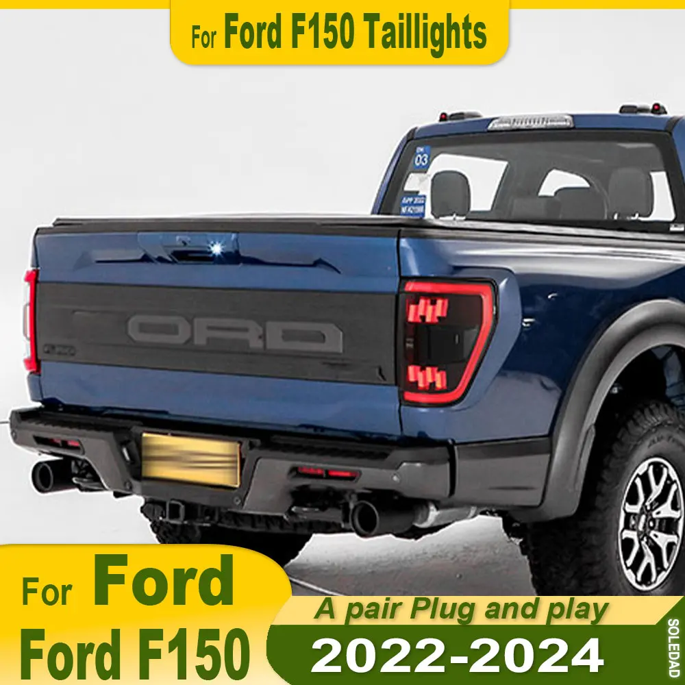 

Tail Light Assemblies For Ford Raptor F150 2022-2025 Auto Fog DRL Brake Turn Signal Lamp Car Tail Light Assembly Plug and Play