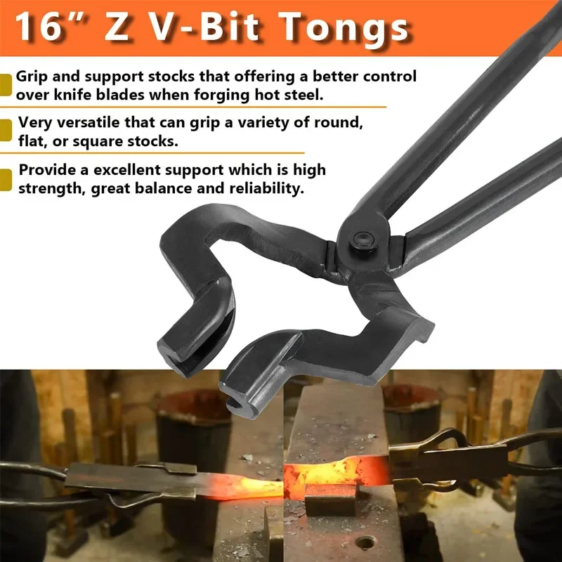 Knifemaking and Blacksmithing Tongs 16