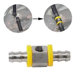 Fuel Line Pressure Tee Adapter for Fuel Pressure Gauge Sensor Auto Parts Tee Adapter Connector