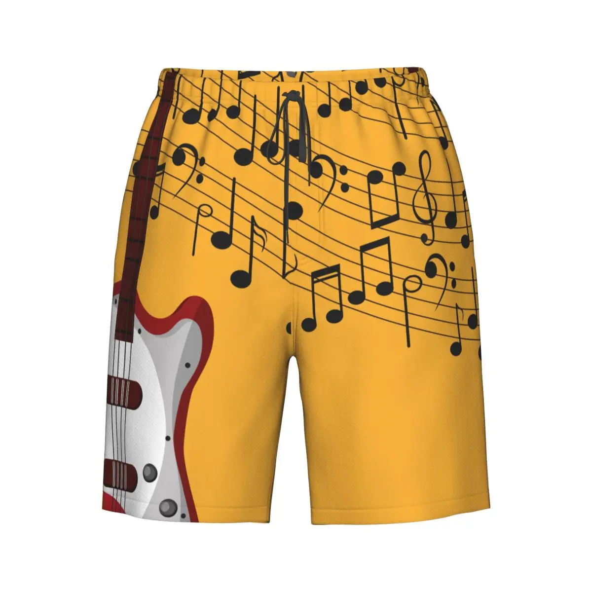 

Bass Music Notes Beach Board Shorts Swimming Swimsuits Surfing Shorts Swimwear Shorts