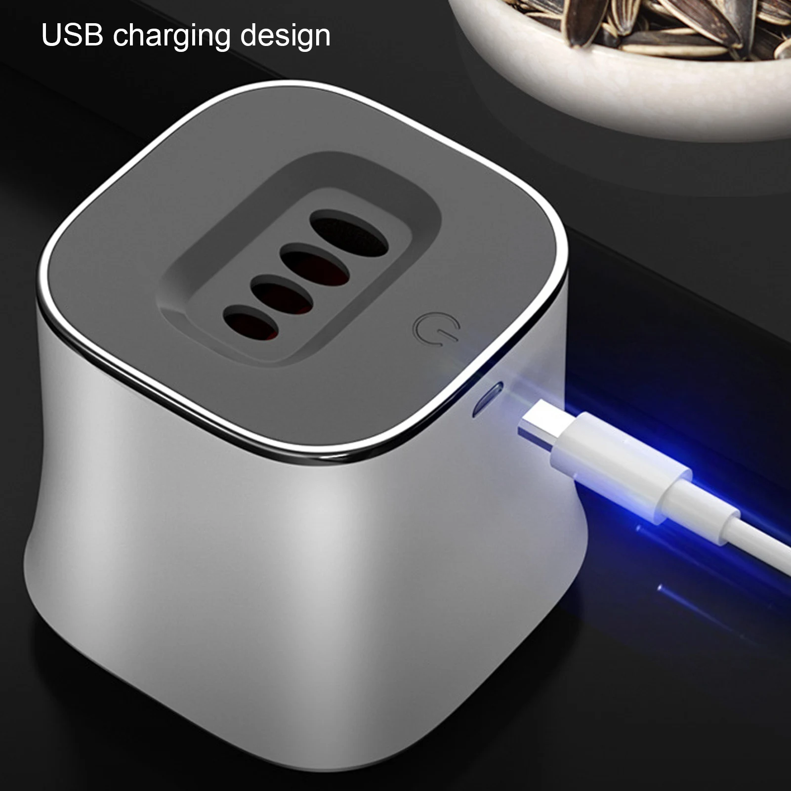 F2 branco automático melão semente máquina de descascar sementes usb automático descascador ferramenta abertura girassol sementes descascador cozinha gadgets