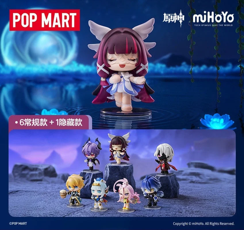 

Новый оригинальный POPMART Genshin Impact встречает в Jianian Q Series Mystery Box глухая коробка ручной работы милые игрушки фестиваль подарки-сюрпризы