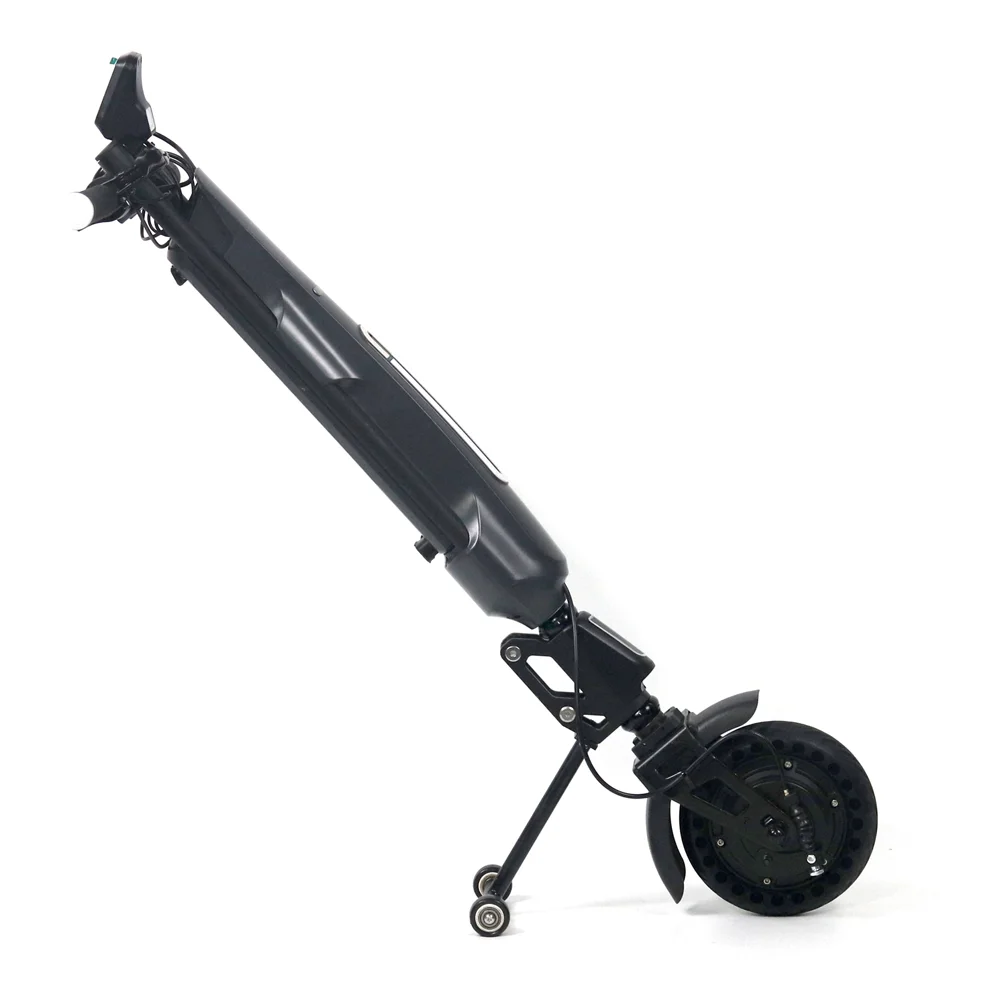 Picture 4: Coofull Joyebikes 36V 7.5Ah Wheelchair Power Assist Attachment Wheelchair Handcycle Kit for Manual Wheelchair Tractor