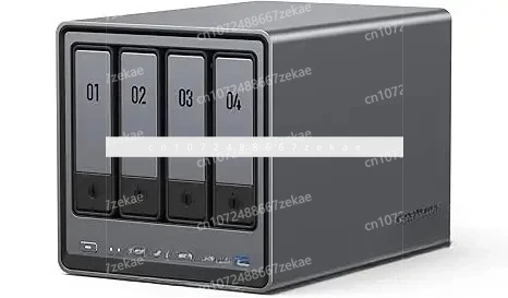 TLF Ugreen DXP4800 Plus CPU NAS Gold 8505 de 5 núcleos de 4 bahías, 8 GB de RAM DDR5, 128 GB de SSD, 1 * 2,5 GbE, 2 * ranuras M.2 NVMe, 4K,