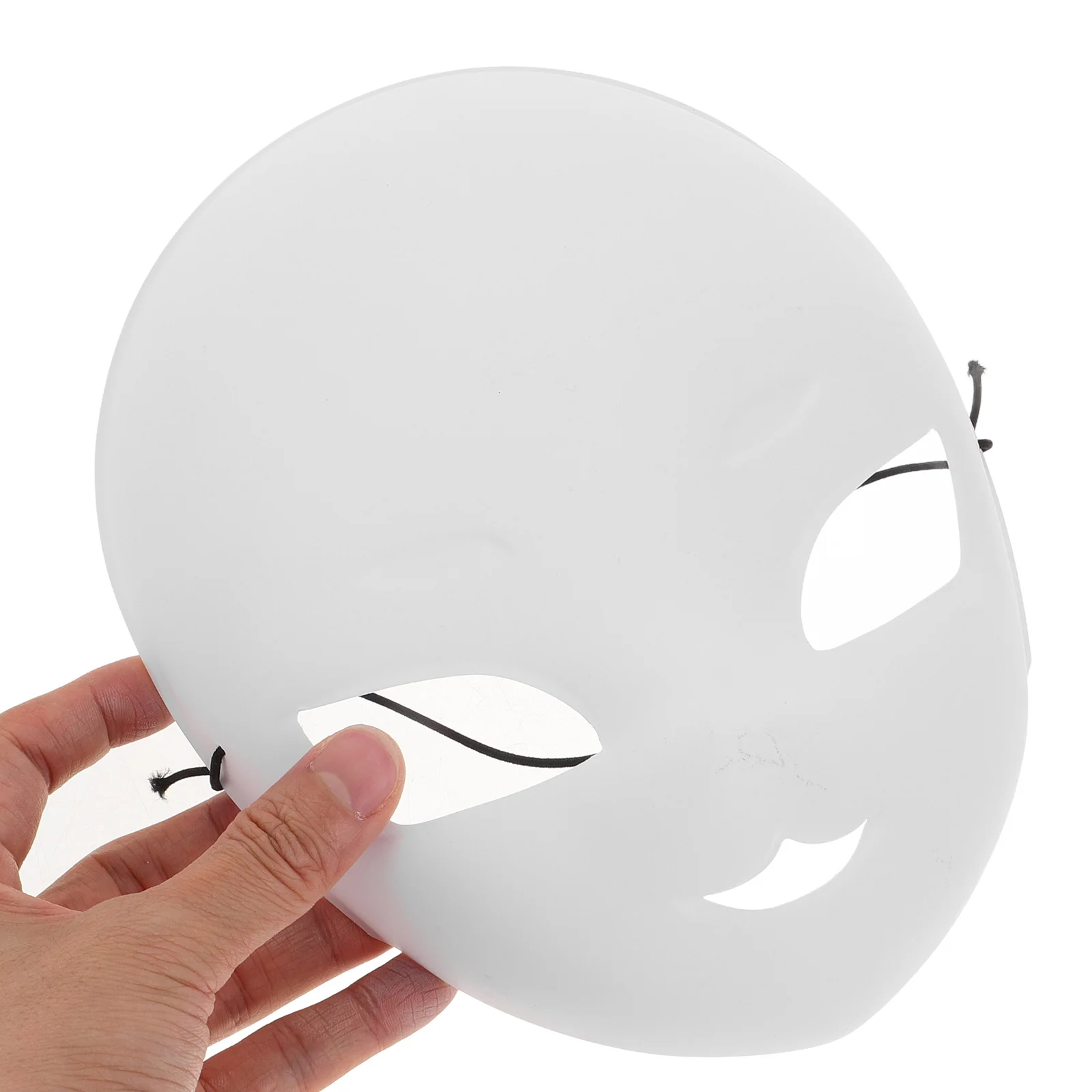 

Blank White Fox Mask Thick Plastic Unfinished DIY Masquerade Mask for Halloween Costume Cosplay Blank Masks to Decorate