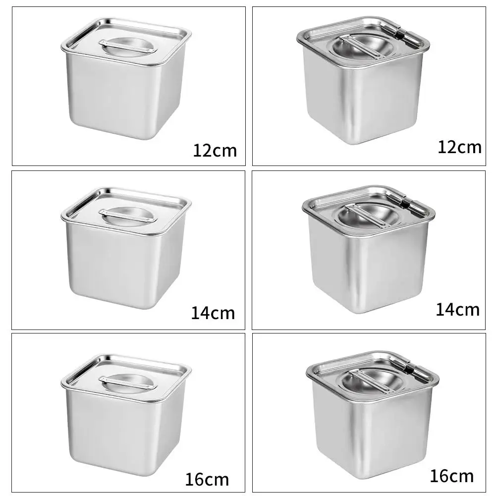2025 Steel Kitchen Oil Storage Containers Food Grade Square Airtight Lids Spice Jars Set For Seasoning Cooking