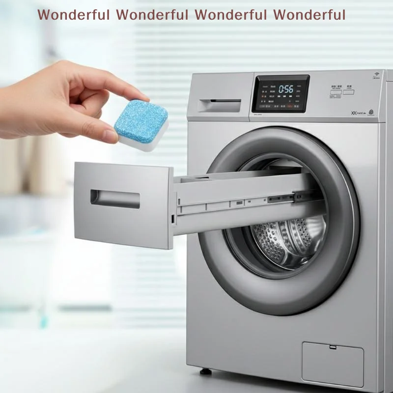 Effervescent Tablets for Washing Machine 12PCS Keeps All Model Types Fresh Clean and in Top Condition