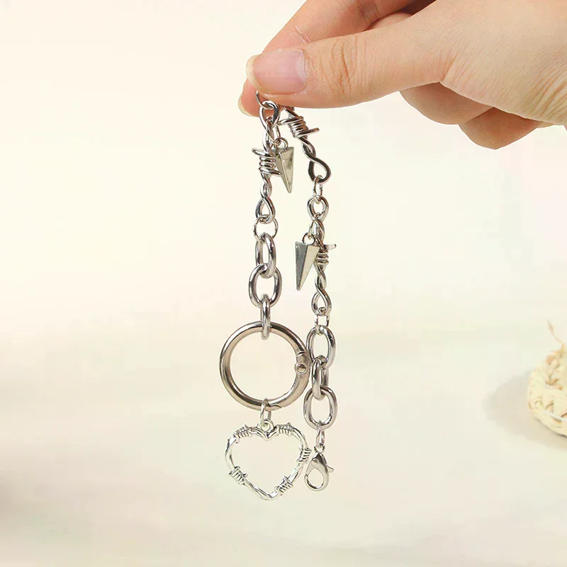 فاسق سلسلة الأحذية المعدنية قلوب الجوف الخماسي قلادة النساء الأحذية اكسسوارات الديكور الأحذية حذاء حفلة Diy مجوهرات الأزياء