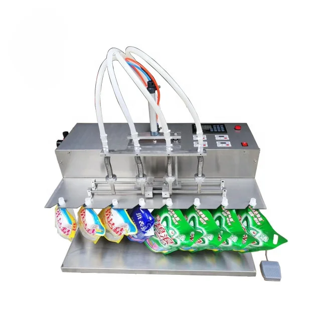 

Настольная небольшая машина для количественного наполнения, машина для наполнения пакетов с жидким носиком
