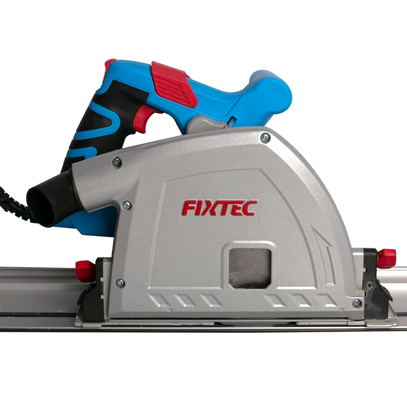FIXTEC Heavy Duty 165mm Plunge Circular Saw Kit With 2pcs 70cm Guide Rail Miter Saw Track
