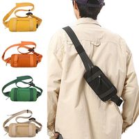 Nylon Men's Chest Bag Large Capacity Multifunctional Crossbody Phone Pouch Adjustable Shoulder Korean Style Waist Bag Travel