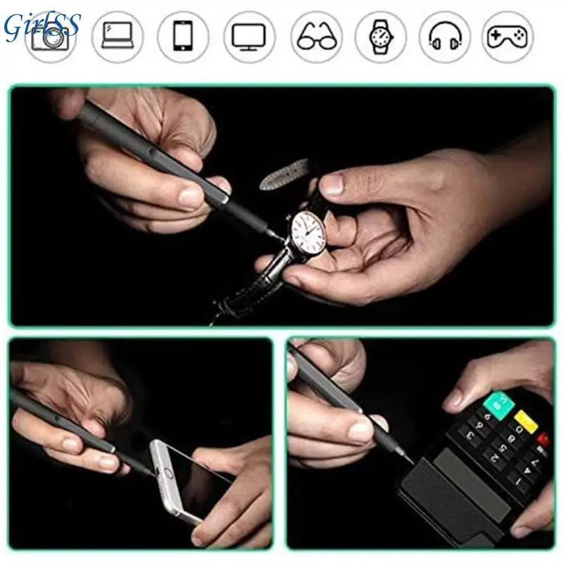 63 in 1 Professional Screwdriver Set Precise Repair Tool with Ergonomic Handle and Aluminum Storage Case T4MB